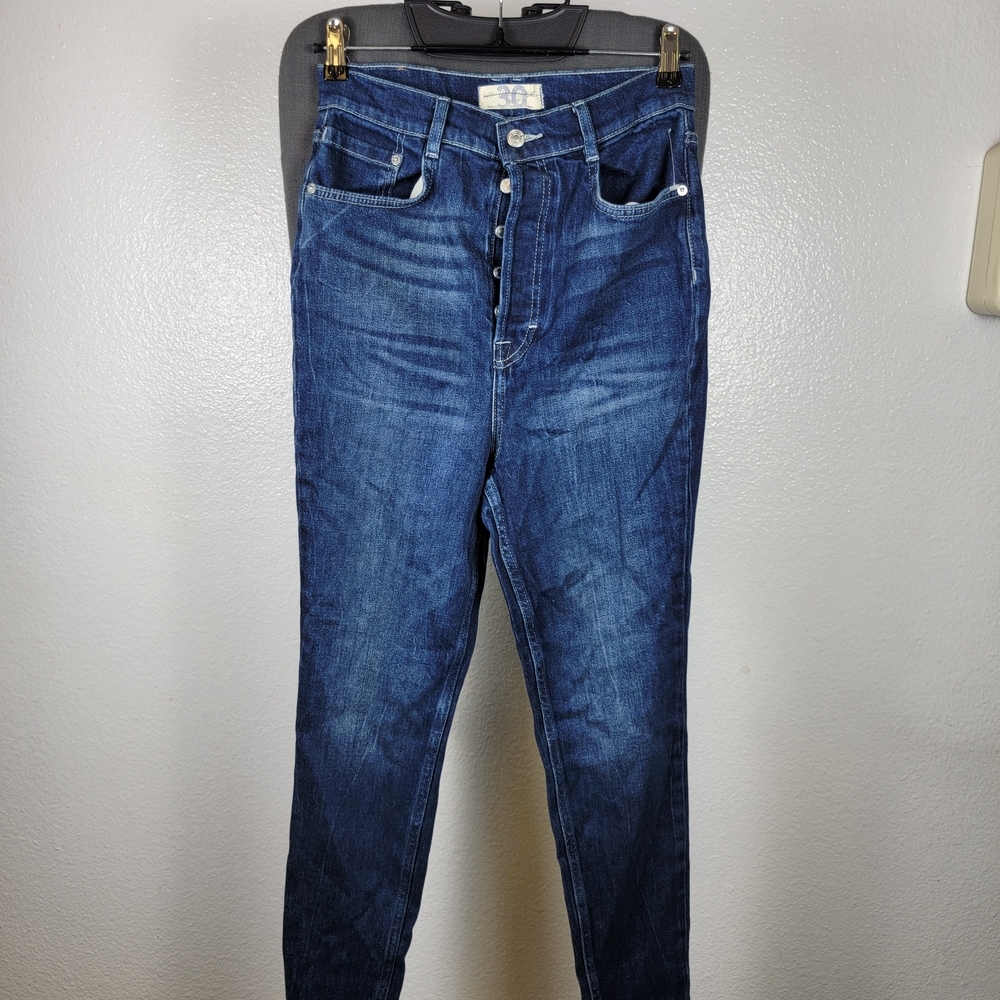We The Free Thirty Stretch Jeans Skinny Medium Wash Button Fly Women's Size‎ 30